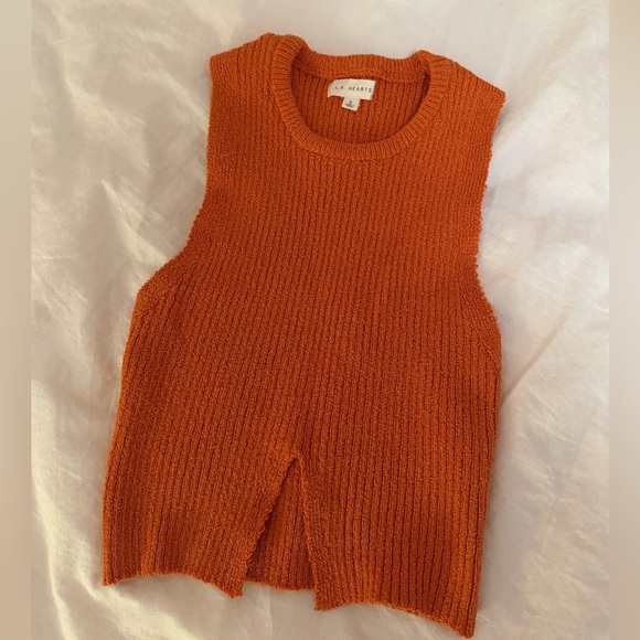 Pacsun LA Hearts Orange Sweater Vest - Picture 1 of 2